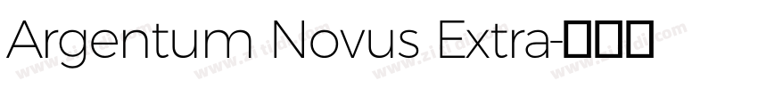 Argentum Novus Extra字体转换